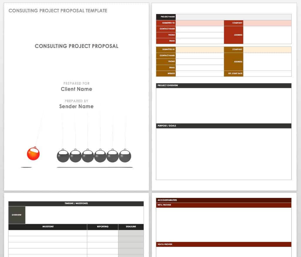 17 Free Project Proposal Templates + Tips | Smartsheet With Software Project Proposal Template Word
