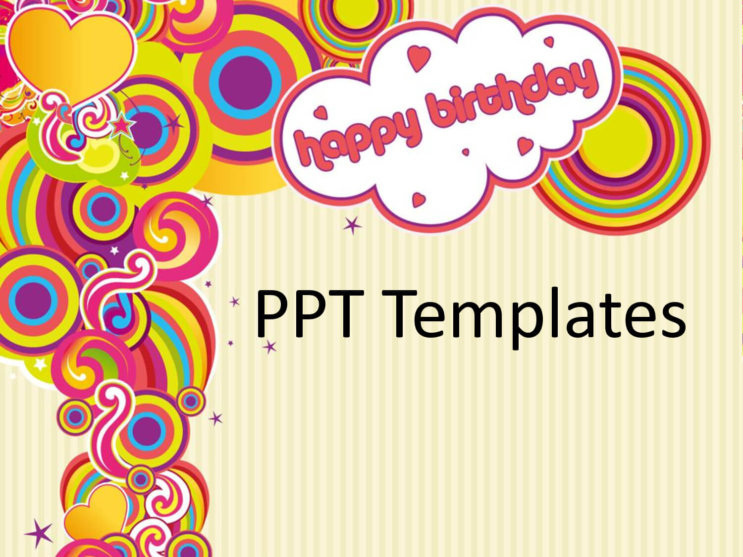 18 Birthday Powerpoint Templates Images – Free Birthday In Greeting Card Template Powerpoint