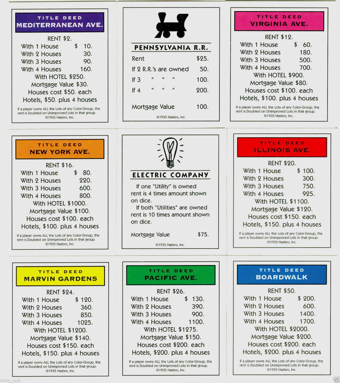 1C1 Monopoly Chance Card Template | Wiring Library For Monopoly Chance Cards Template