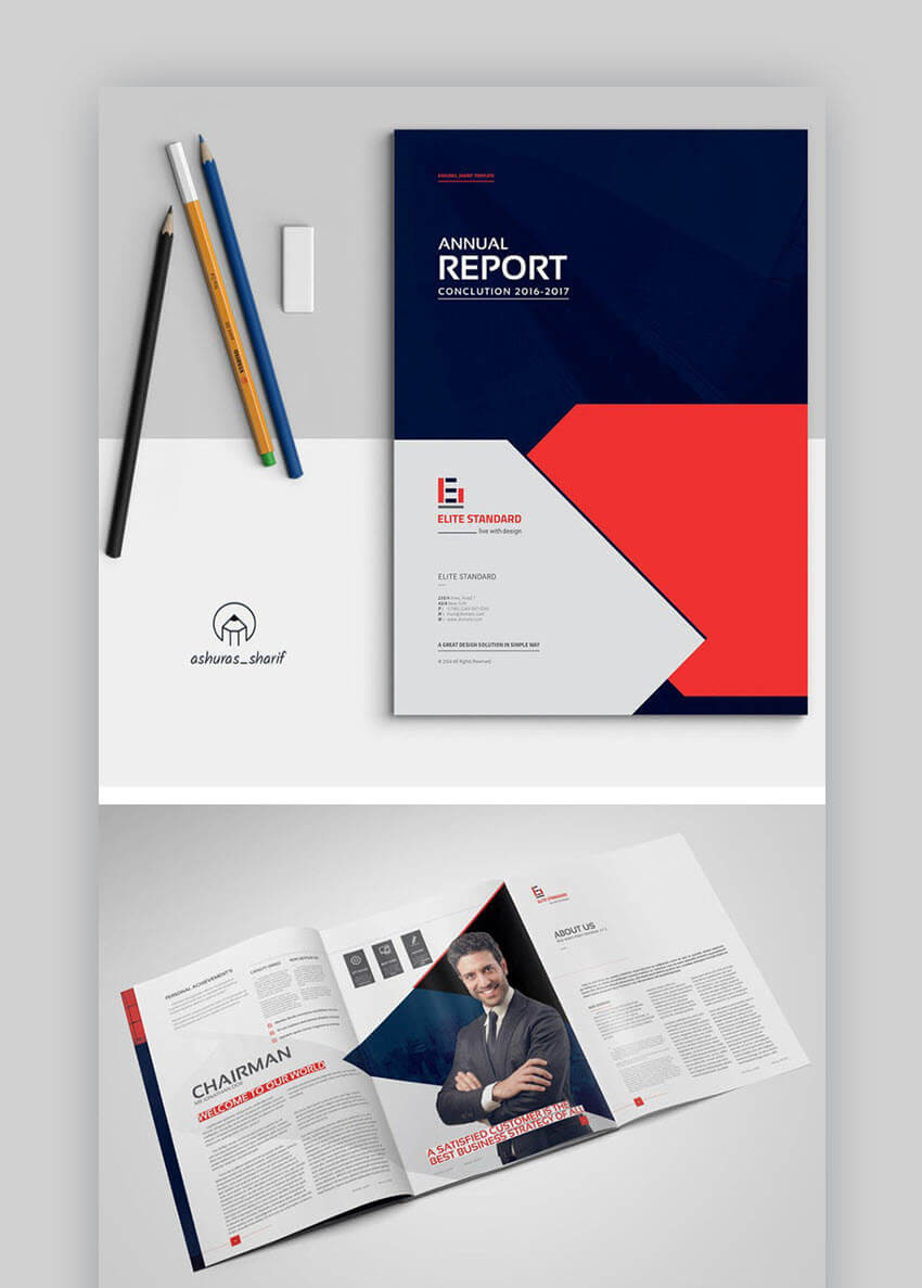 20 Best Annual Report Template Designs (For Financial Year In Chairman's Annual Report Template