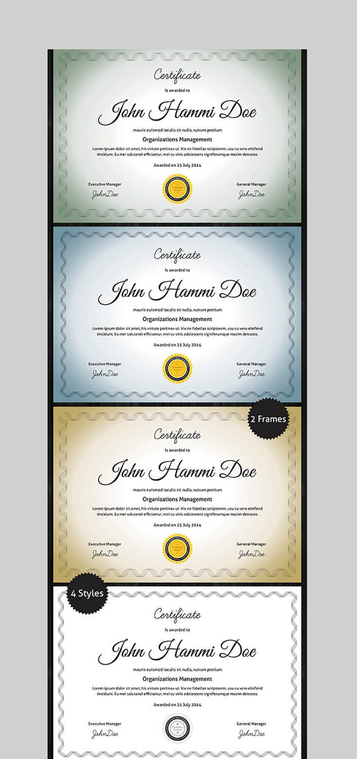20 Best Word Certificate Template Designs To Award Inside Microsoft Word Award Certificate Template