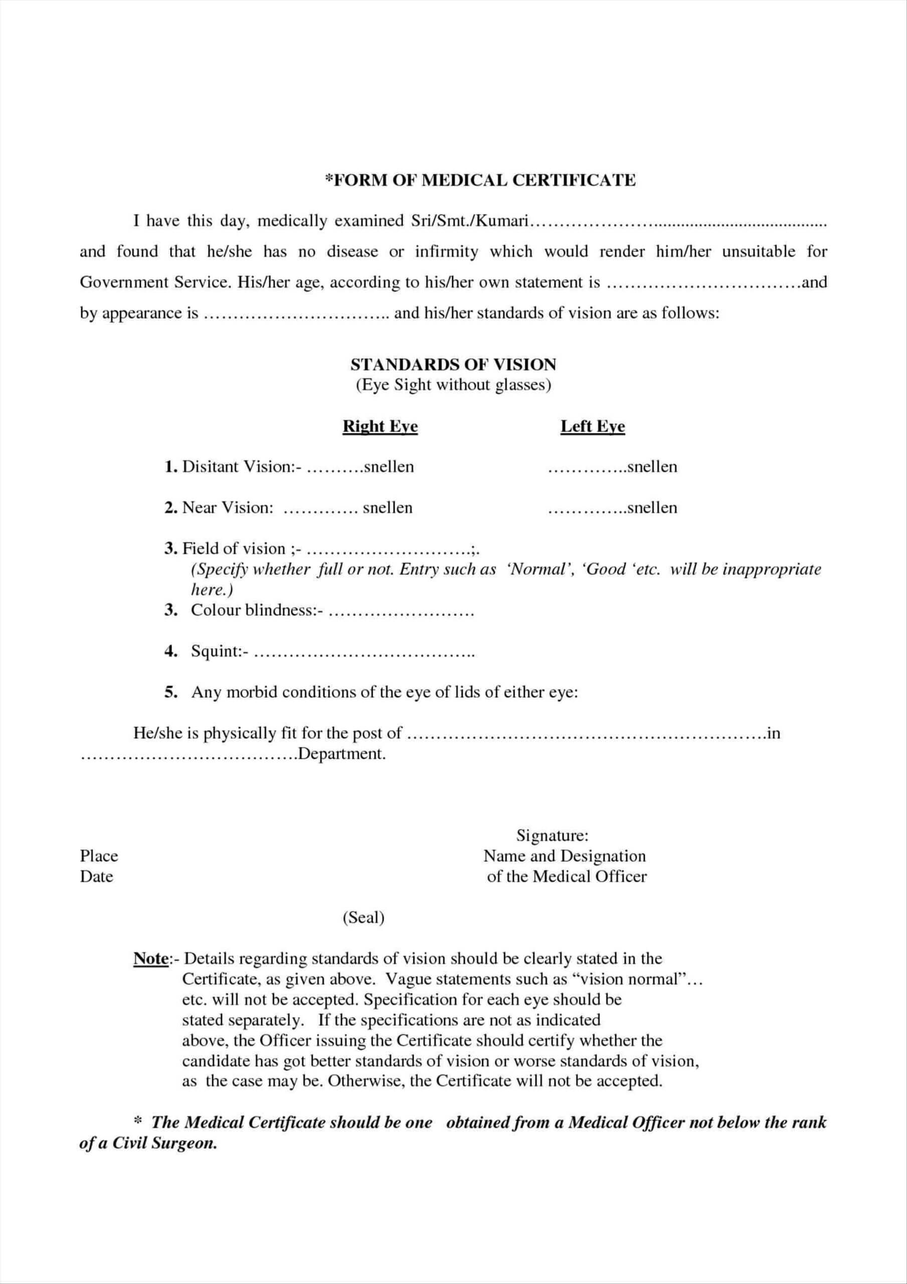 20+ Doctor Certificates Template | Sowtemplate With Regard To Fake Medical Certificate Template Download