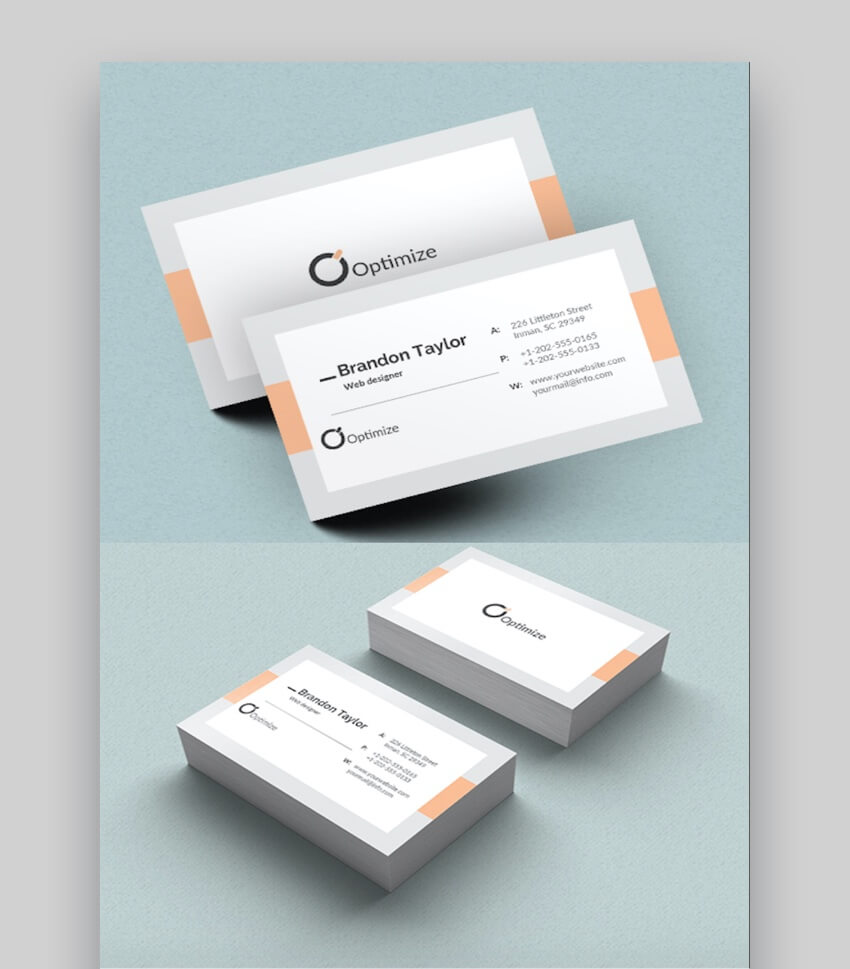20+ Double Sided, Vertical Business Card Templates (Word, Or Intended For Double Sided Business Card Template Illustrator