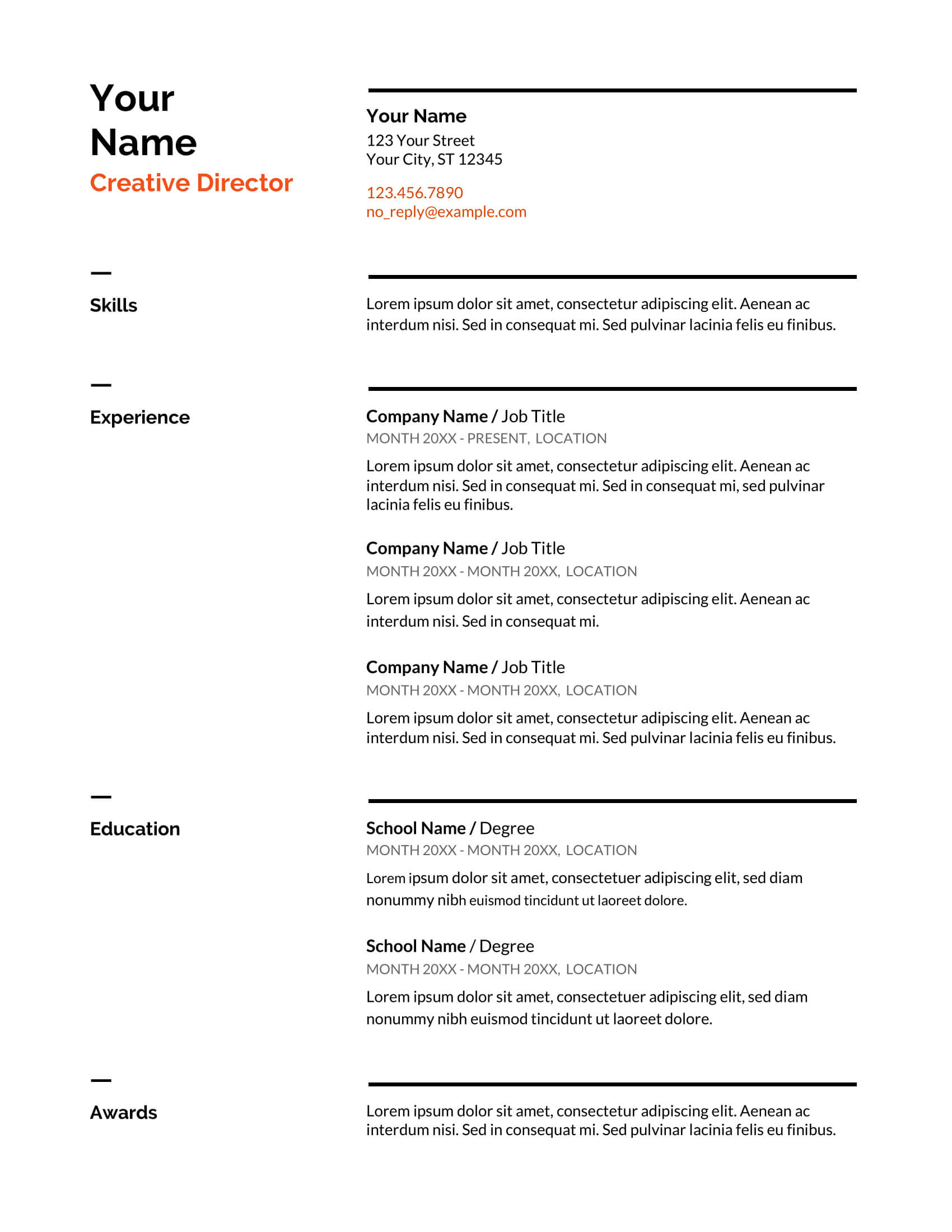 20+ Google Docs Resume Templates [Download Now] For Google Word Document Templates