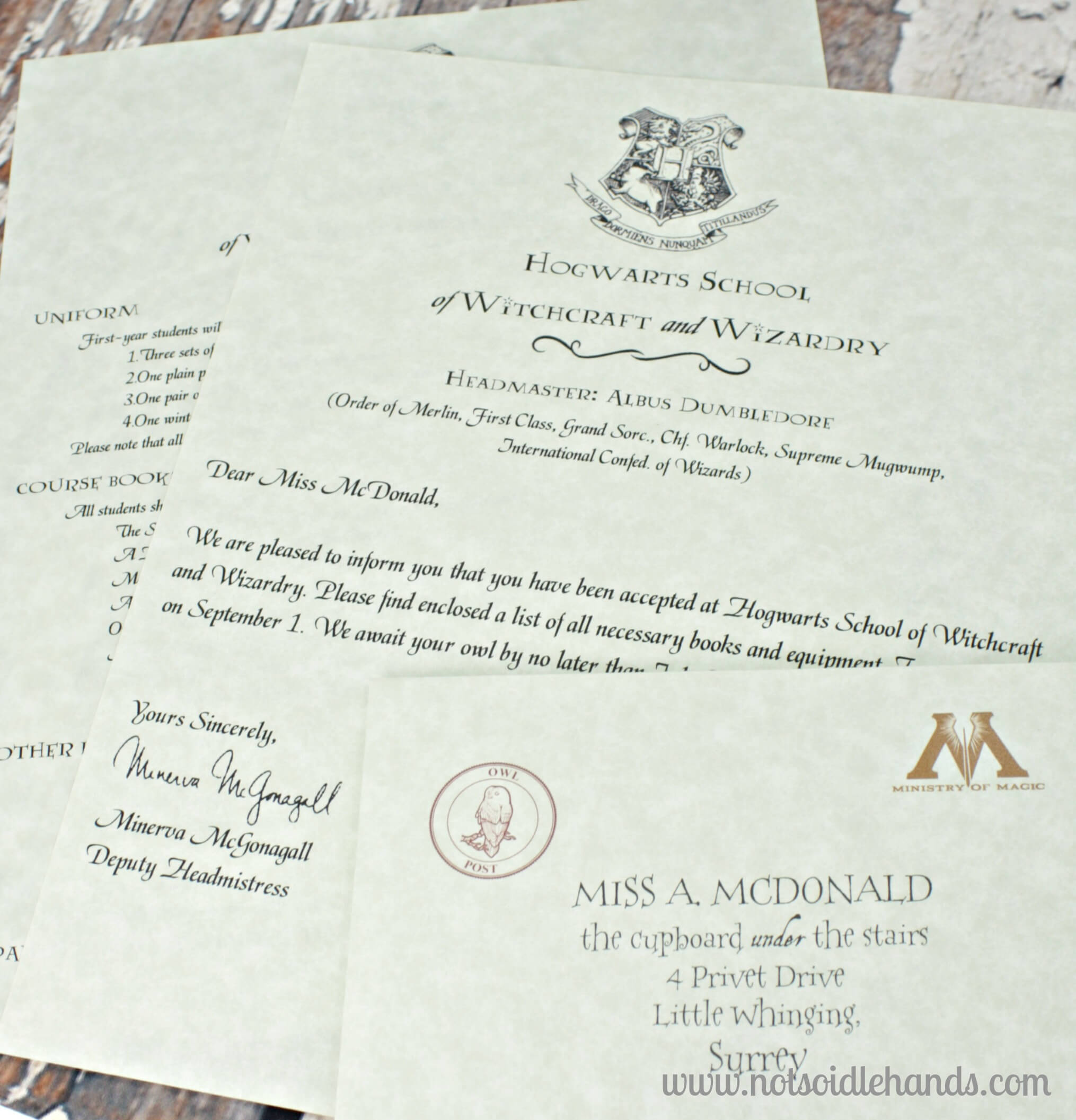 20+ Invitation Letter Birthday | Sowtemplate Intended For Harry Potter Certificate Template
