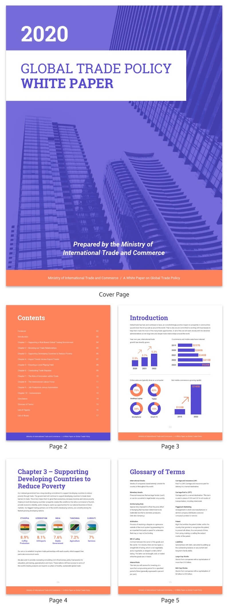 20+ Page Turning White Paper Examples [Design Guide + White Throughout White Paper Report Template