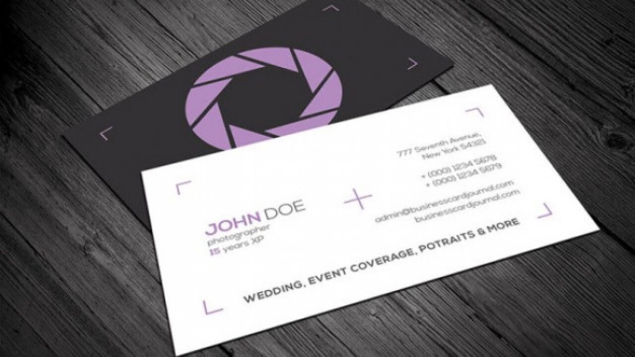 20 Professional Business Card Design Templates For Free With Regard To Front And Back Business Card Template Word
