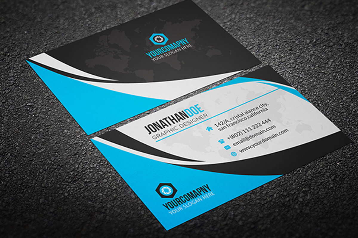 200 Free Business Cards Psd Templates – Creativetacos Intended For Visiting Card Psd Template