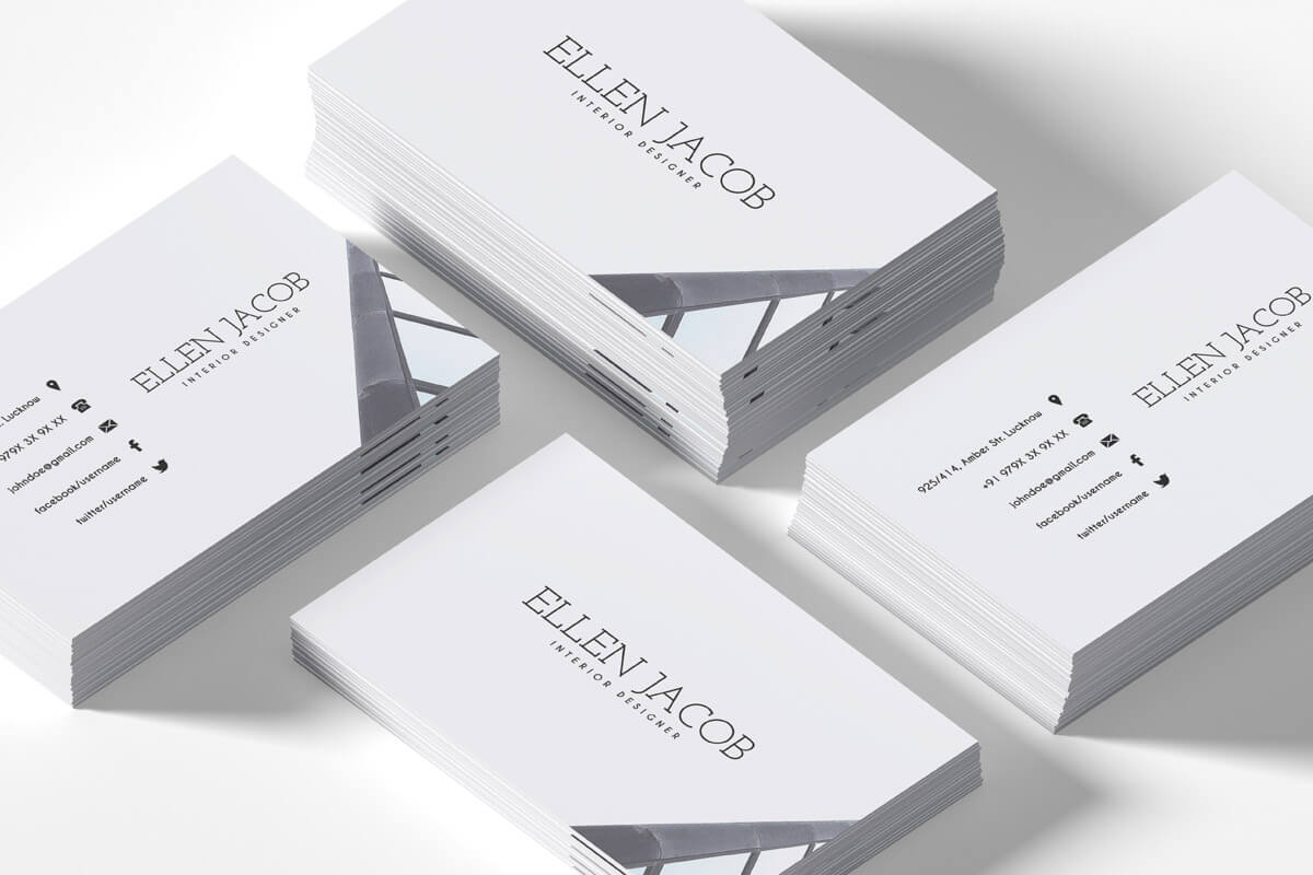 200 Free Business Cards Psd Templates – Creativetacos Regarding Blank Business Card Template Psd