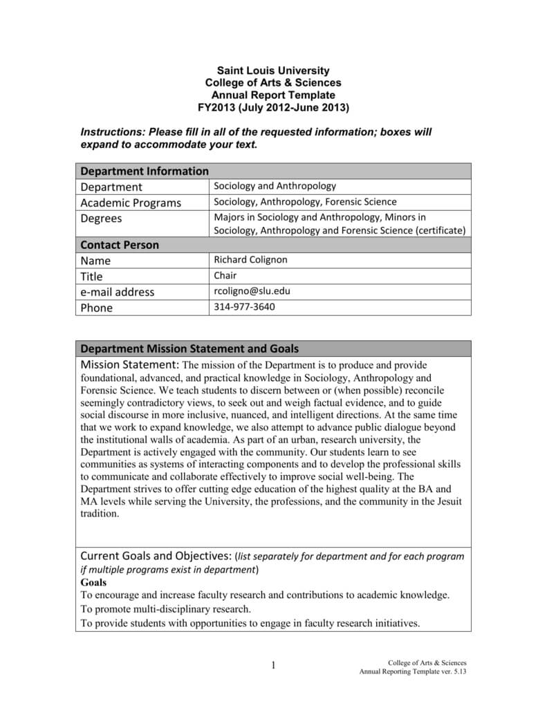 2013 – Saint Louis University Regarding Forensic Report Template