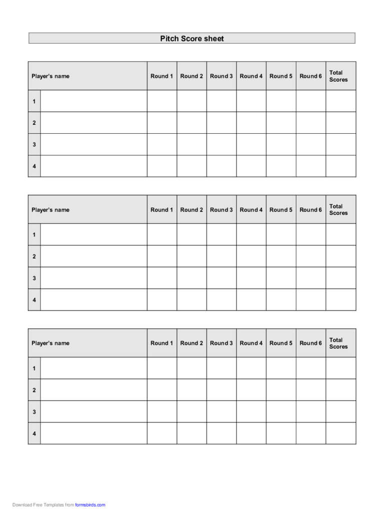 2020 Baseball Score Sheet – Fillable, Printable Pdf & Forms For Bridge Score Card Template