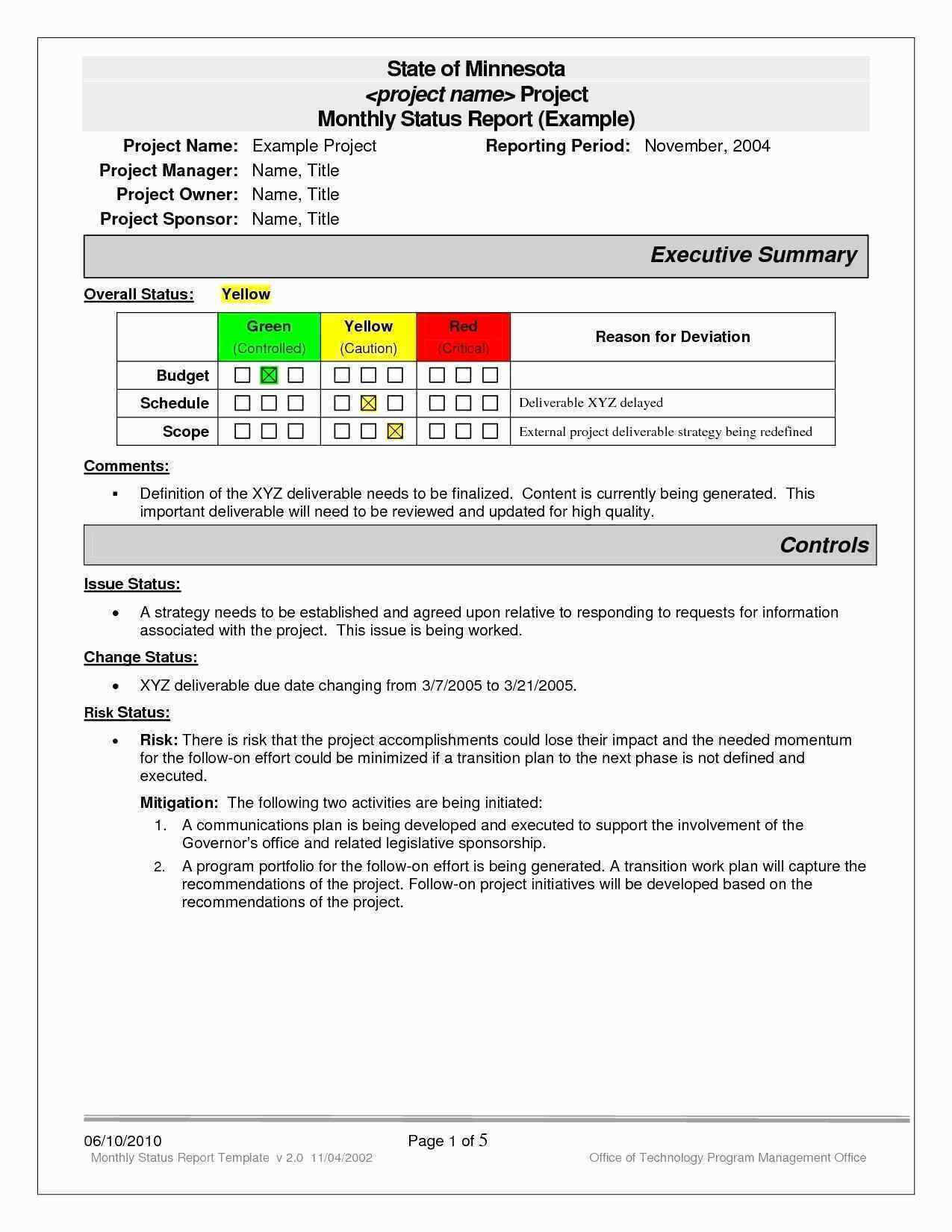 20Project Status Executive Summary Template Beautiful Report In Executive Summary Report Template