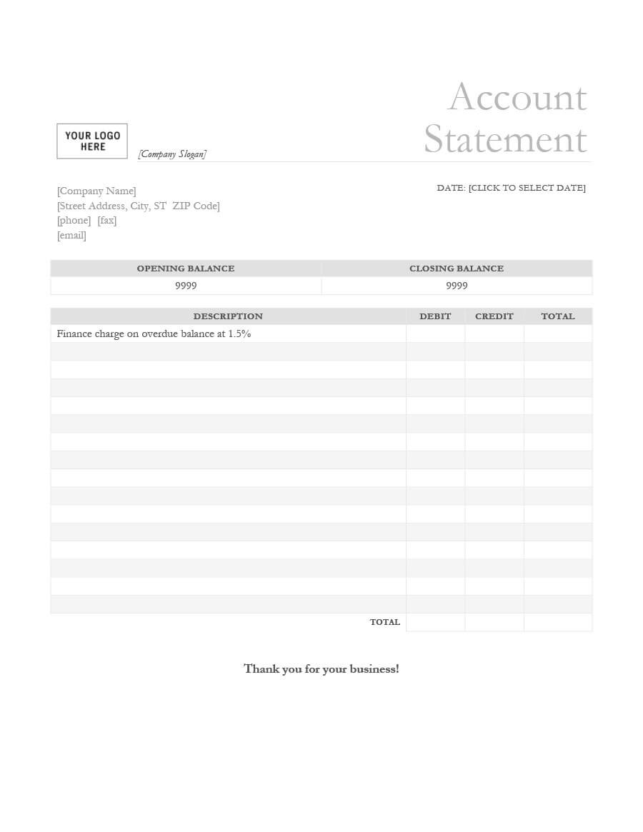 23 Editable Bank Statement Templates [Free] ᐅ Template Lab For Credit Card Statement Template Excel