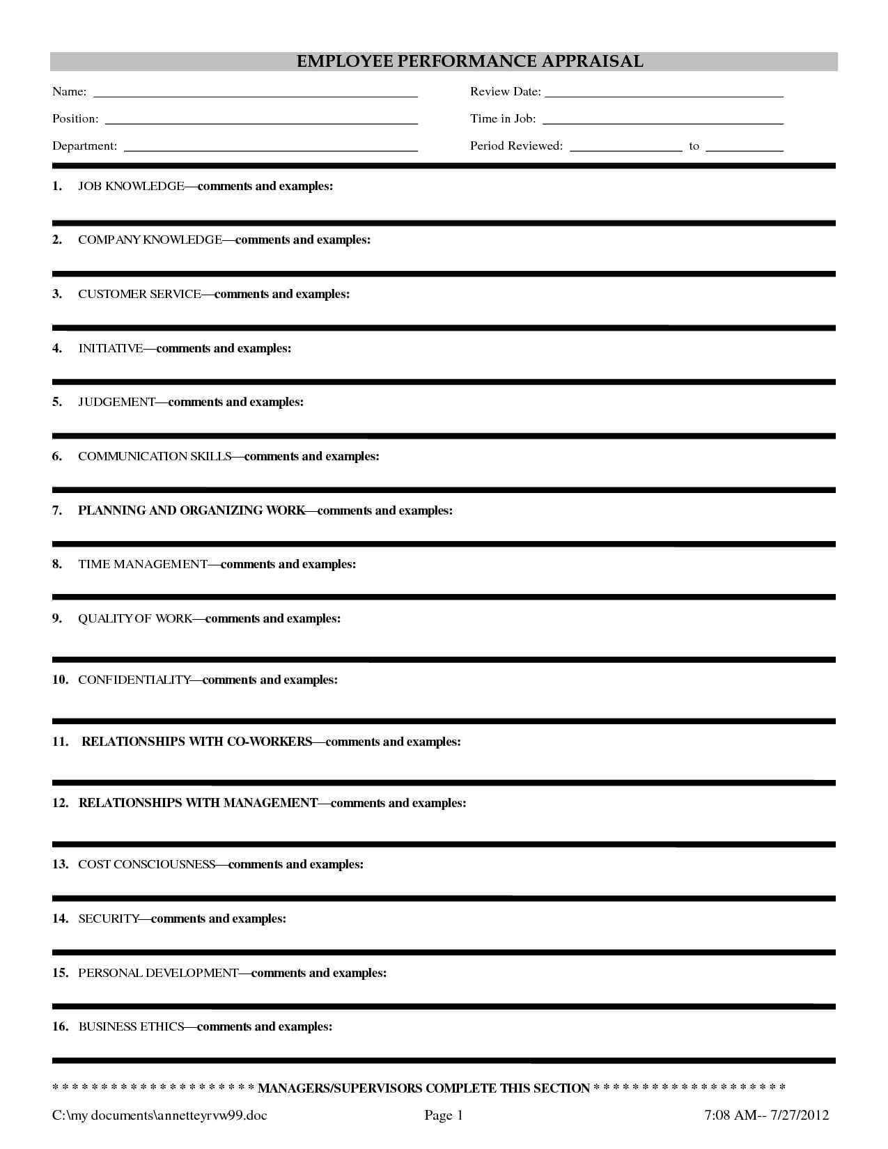 23 Images Of Evaluation Outline Template Blank | Masorler Regarding Blank Evaluation Form Template