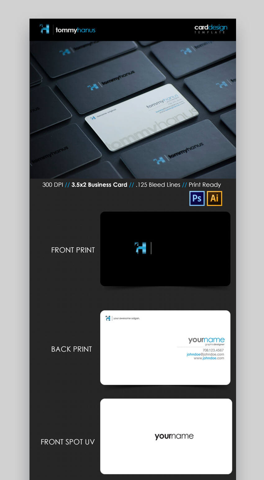 24 Premium Business Card Templates (In Photoshop Throughout Business Card Template Photoshop Cs6