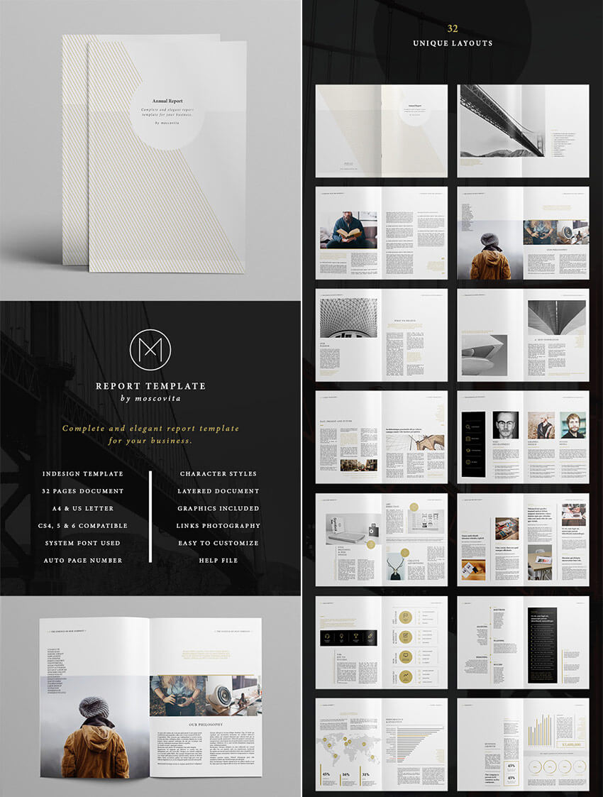 25+ Best Annual Report Templates - With Creative Indesign Within Ind Annual Report Template
