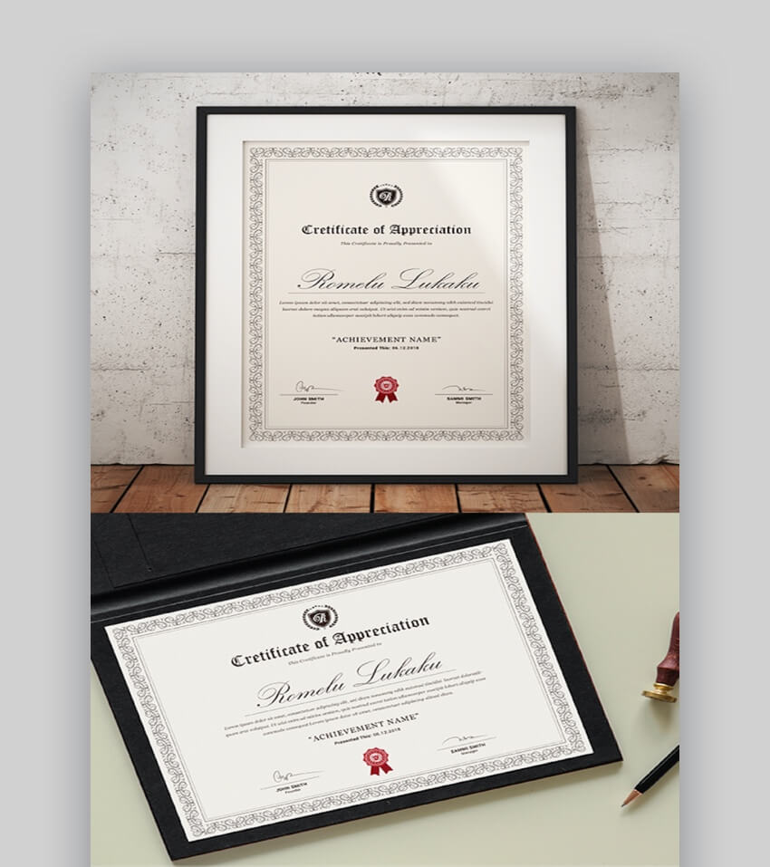 25+ Best Certificate Design Templates: Awards, Gifts Pertaining To Professional Award Certificate Template