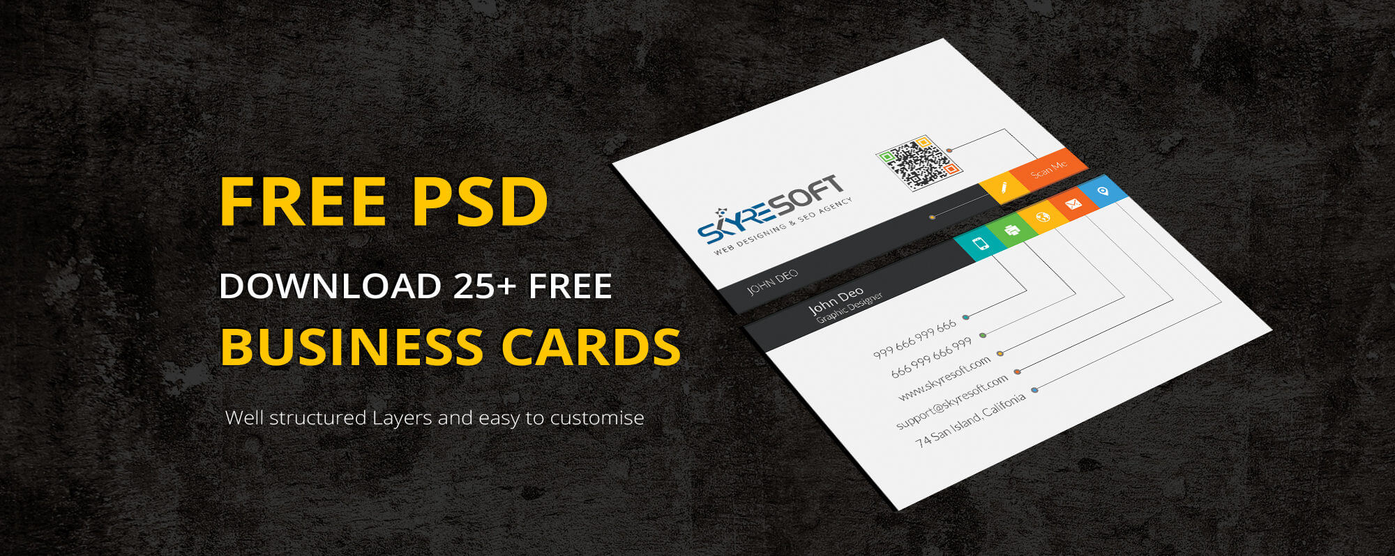 25 Creative Free Psd Business Card Templates 2019 With Web Design Business Cards Templates
