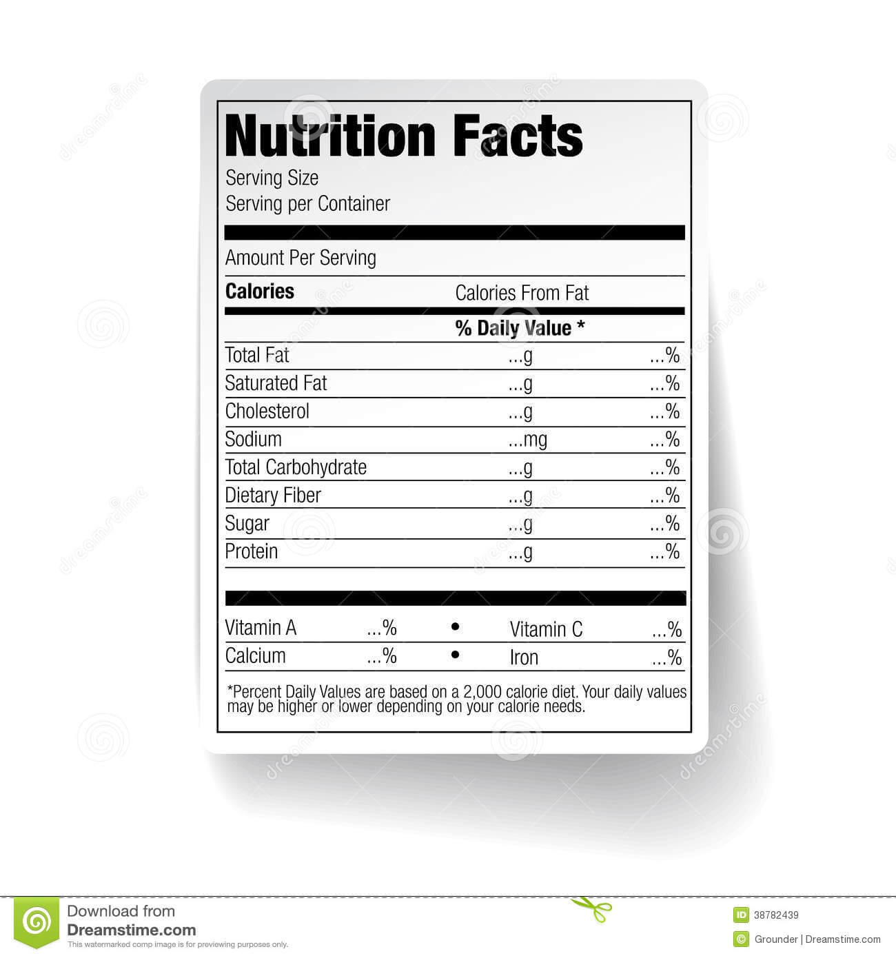 25 Images Of Empty Nutrition Label Template | Vanscapital Intended For Blank Food Label Template