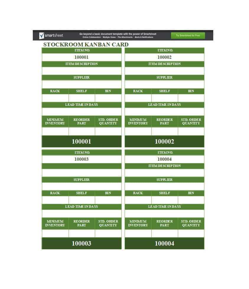 25 Printable Kanban Card Templates (& How To Use Them) ᐅ Throughout Kanban Card Template