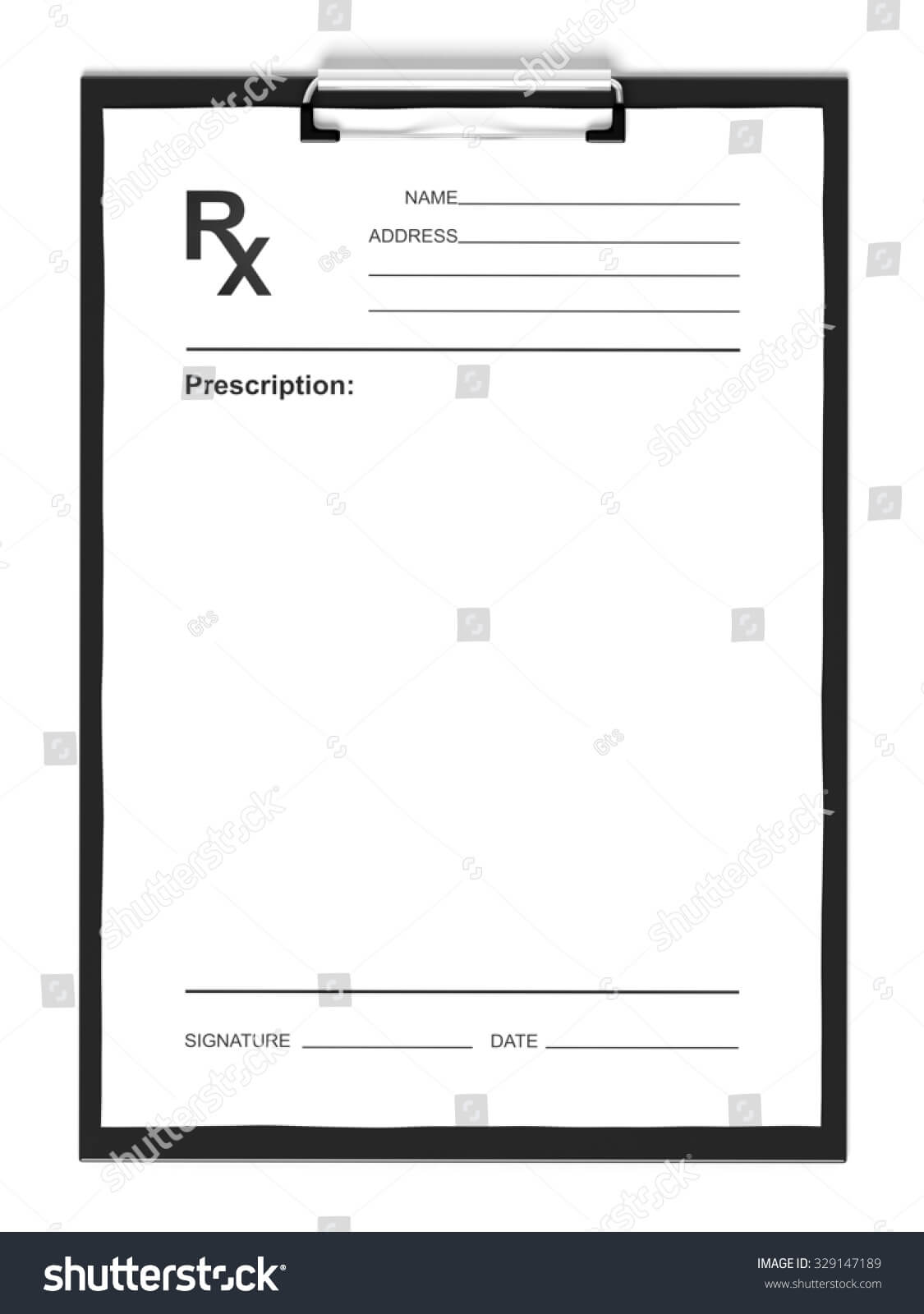 26 Images Of Blank Prescription Form Doctor Template Pertaining To Blank Prescription Pad Template