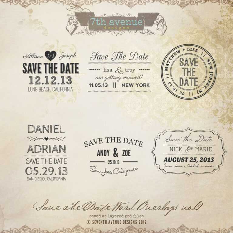 031 Free Save The Date Templates Word Wonderfully Monogram Intended For