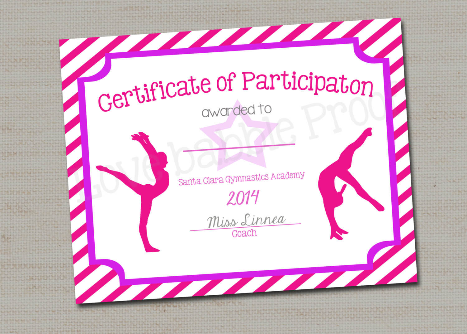 28+ [ Dance Certificate Templates ] | Free Ballet Pertaining To Gymnastics Certificate Template
