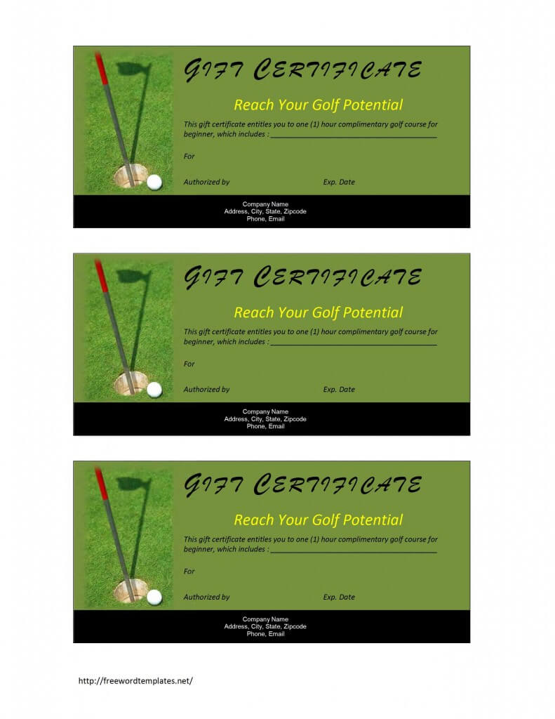 28+ [ Golf Certificate Template ] | Golf Certificate Throughout Golf Certificate Template Free