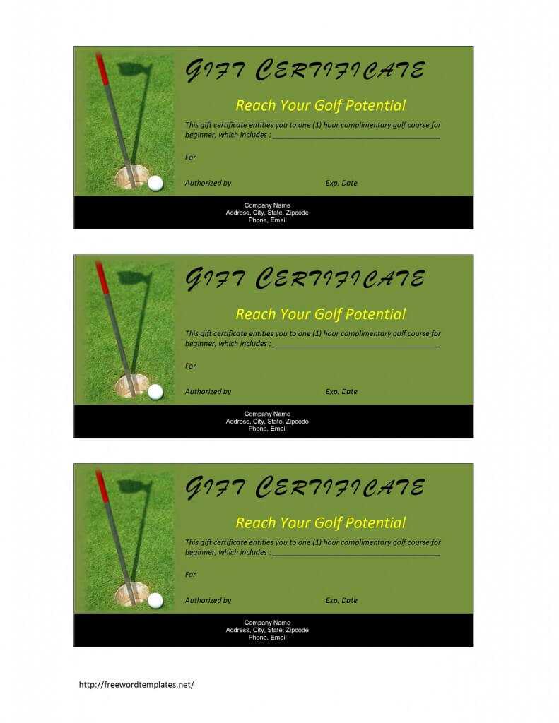 28+ [ Golf Certificate Template ] | Golf Certificate Within Golf Certificate Templates For Word