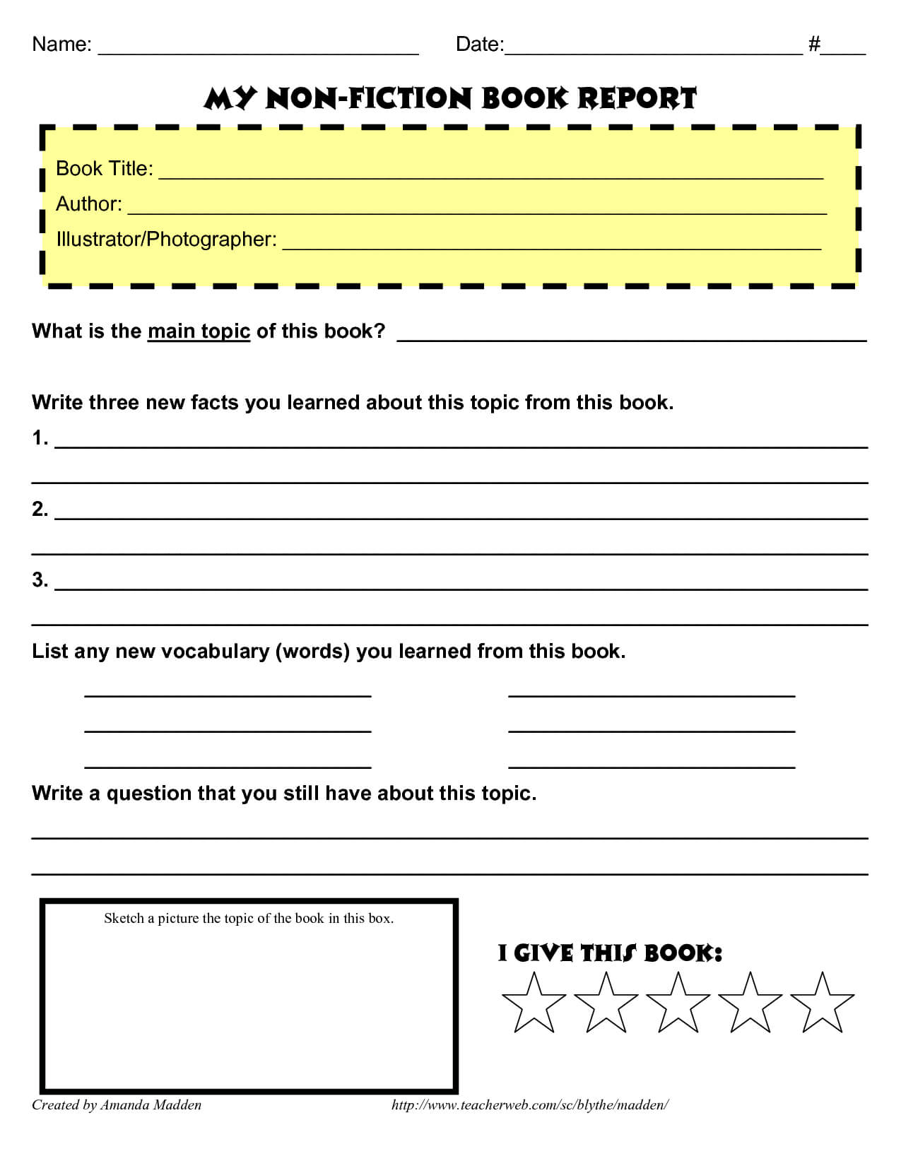 28+ [ Historical Fiction Book Report Form ] | Book Report For Middle School Book Report Template