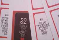 28 Images Of 52 Things Template | Vanscapital regarding 52 Things I Love About You Cards Template