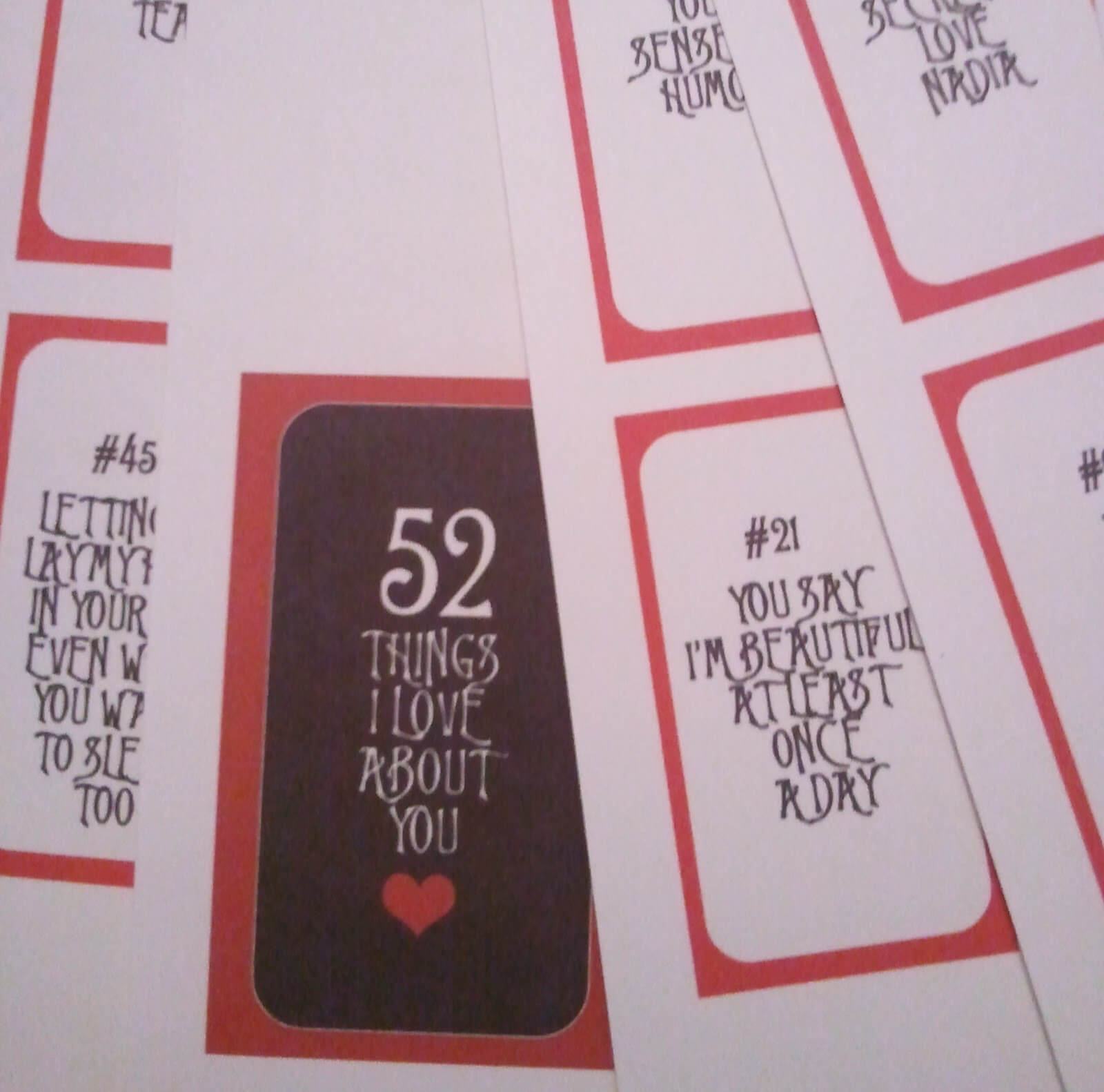 28 Images Of 52 Things Template | Vanscapital Regarding 52 Things I Love About You Cards Template