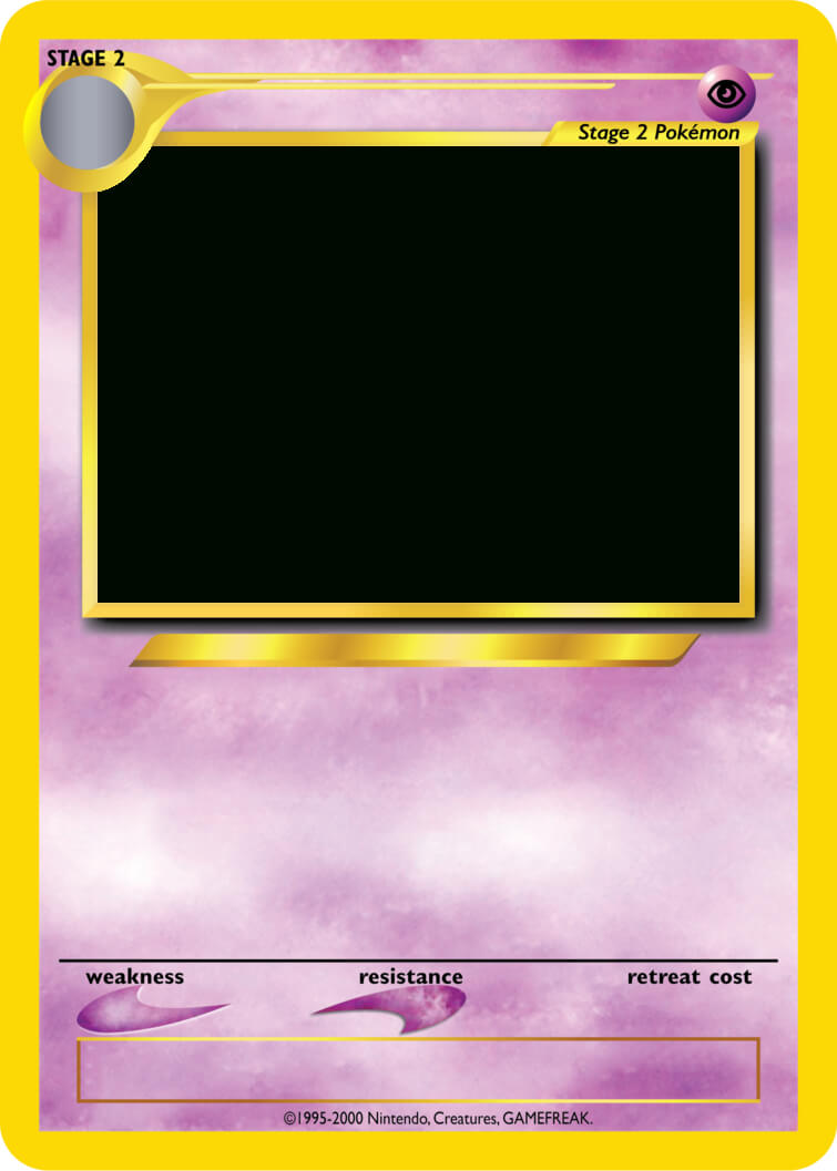 28 Images Of Pokemon Card Printable Template Brack Throughout Pokemon Trainer Card Template