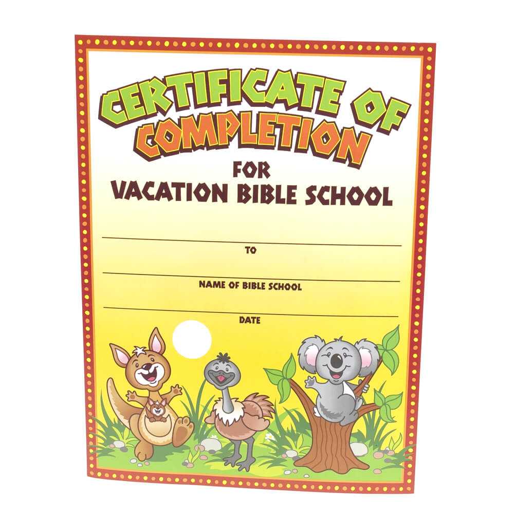 28+ [ Vbs Certificate Template ] | Vacation Bible School Inside Vbs Certificate Template