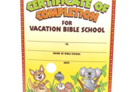 28+ [ Vbs Certificate Template ] | Vacation Bible School with regard to Free Vbs Certificate Templates