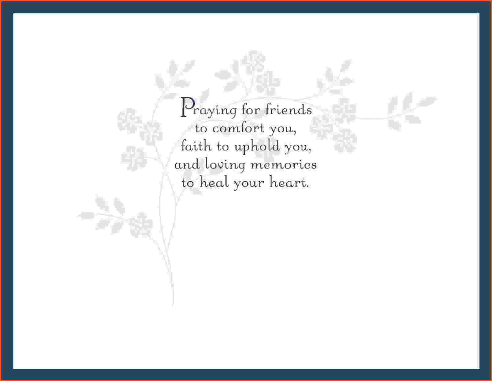 3 Sympathy Card Template | Survey Template Words Intended For Sympathy Card Template