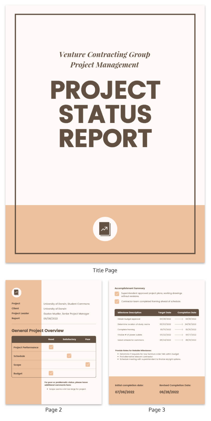 30+ Business Report Templates Every Business Needs – Venngage Pertaining To Research Project Progress Report Template