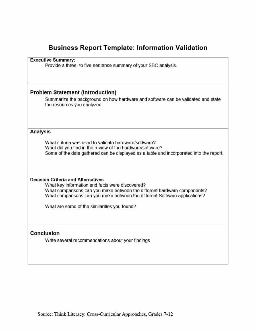 30+ Business Report Templates & Format Examples ᐅ Template Lab Inside Recommendation Report Template