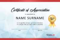 30 Free Certificate Of Appreciation Templates And Letters in Pageant Certificate Template