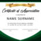 30 Free Certificate Of Appreciation Templates And Letters With Regard To Template For Certificate Of Award