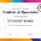 30 Free Certificate Of Appreciation Templates And Letters within Felicitation Certificate Template