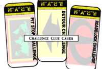 30 Images Of Amazing Race's Clues Card Printable Template inside Clue Card Template