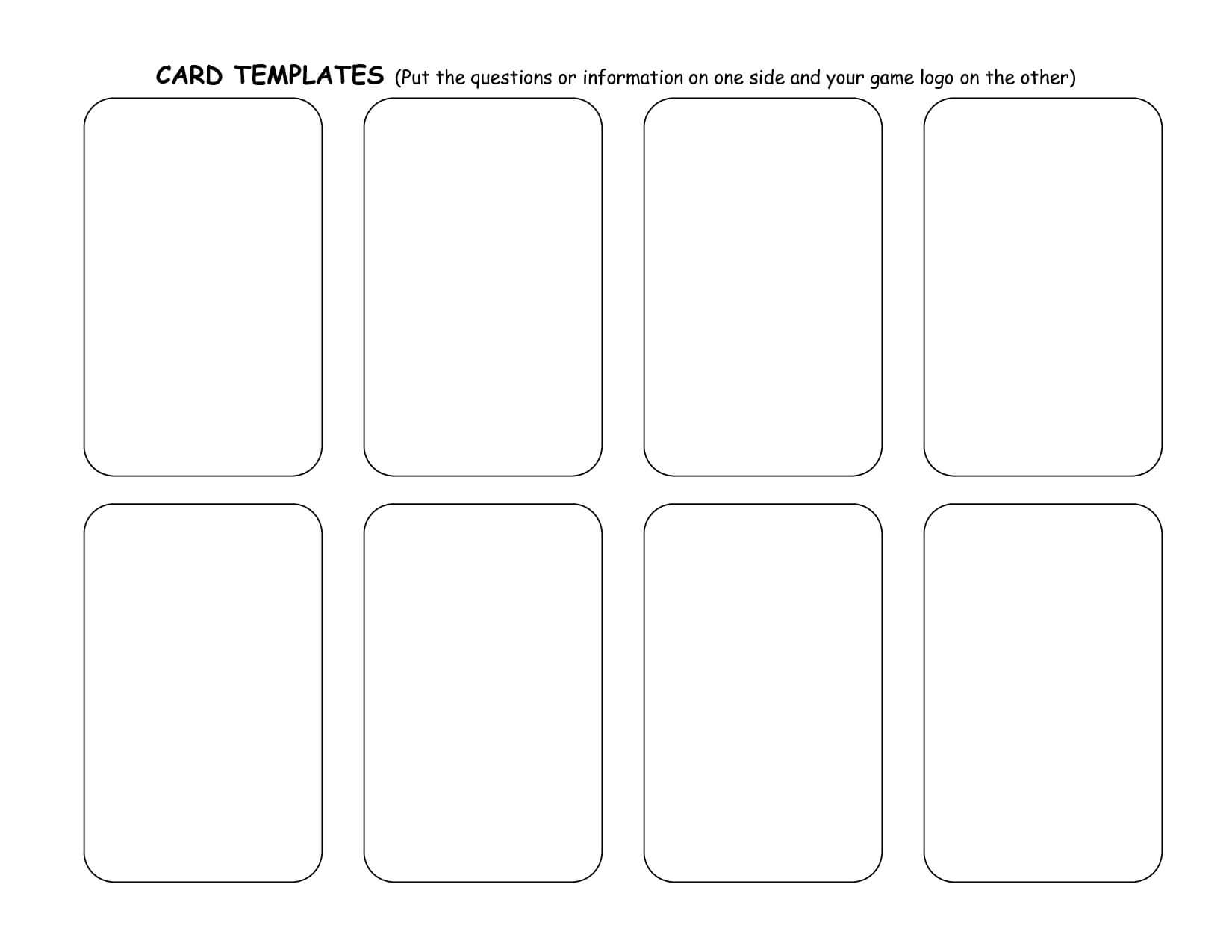 30 Playing Cards Template Free | Andaluzseattle Template Example In Deck Of Cards Template