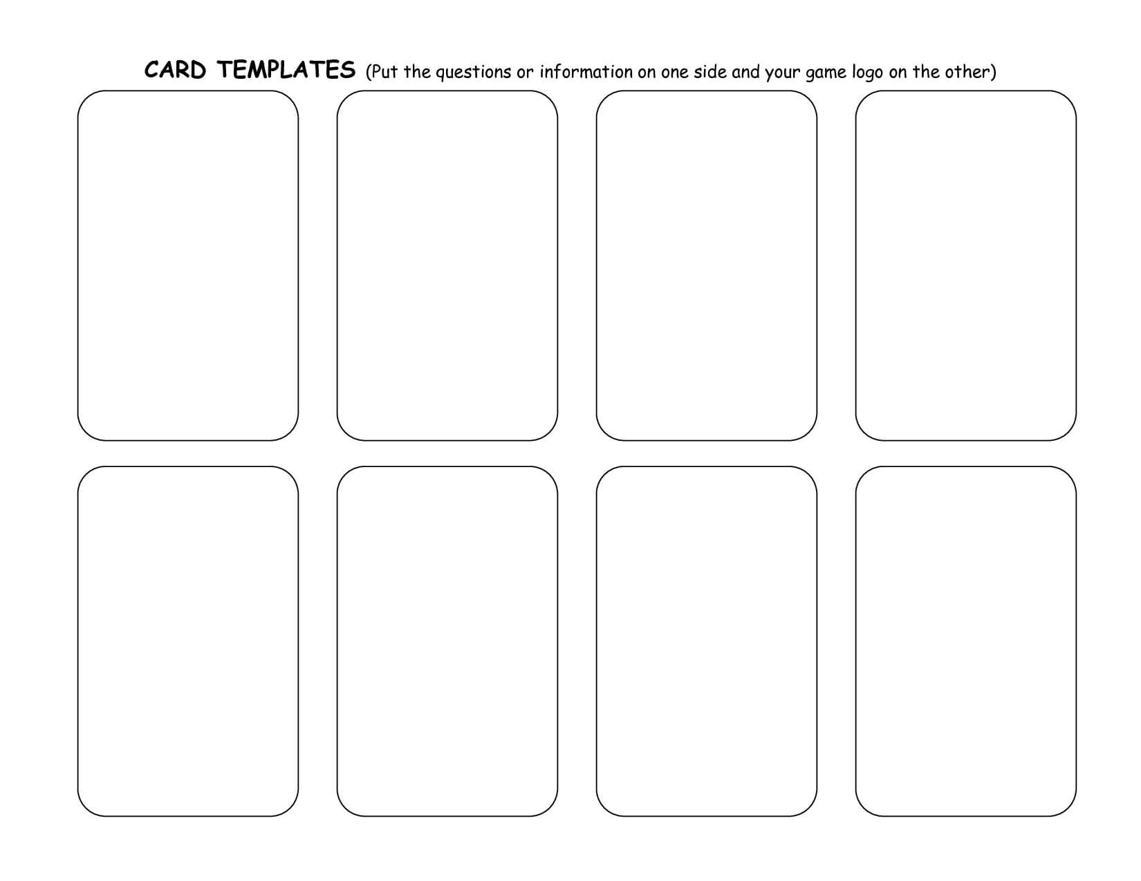 30 Playing Cards Template Free | Andaluzseattle Template Example Inside Template For Playing Cards Printable