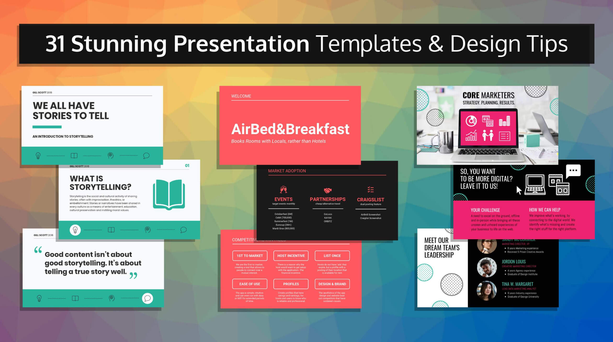 33 Stunning Presentation Templates And Design Tips Intended For Powerpoint Templates For Communication Presentation