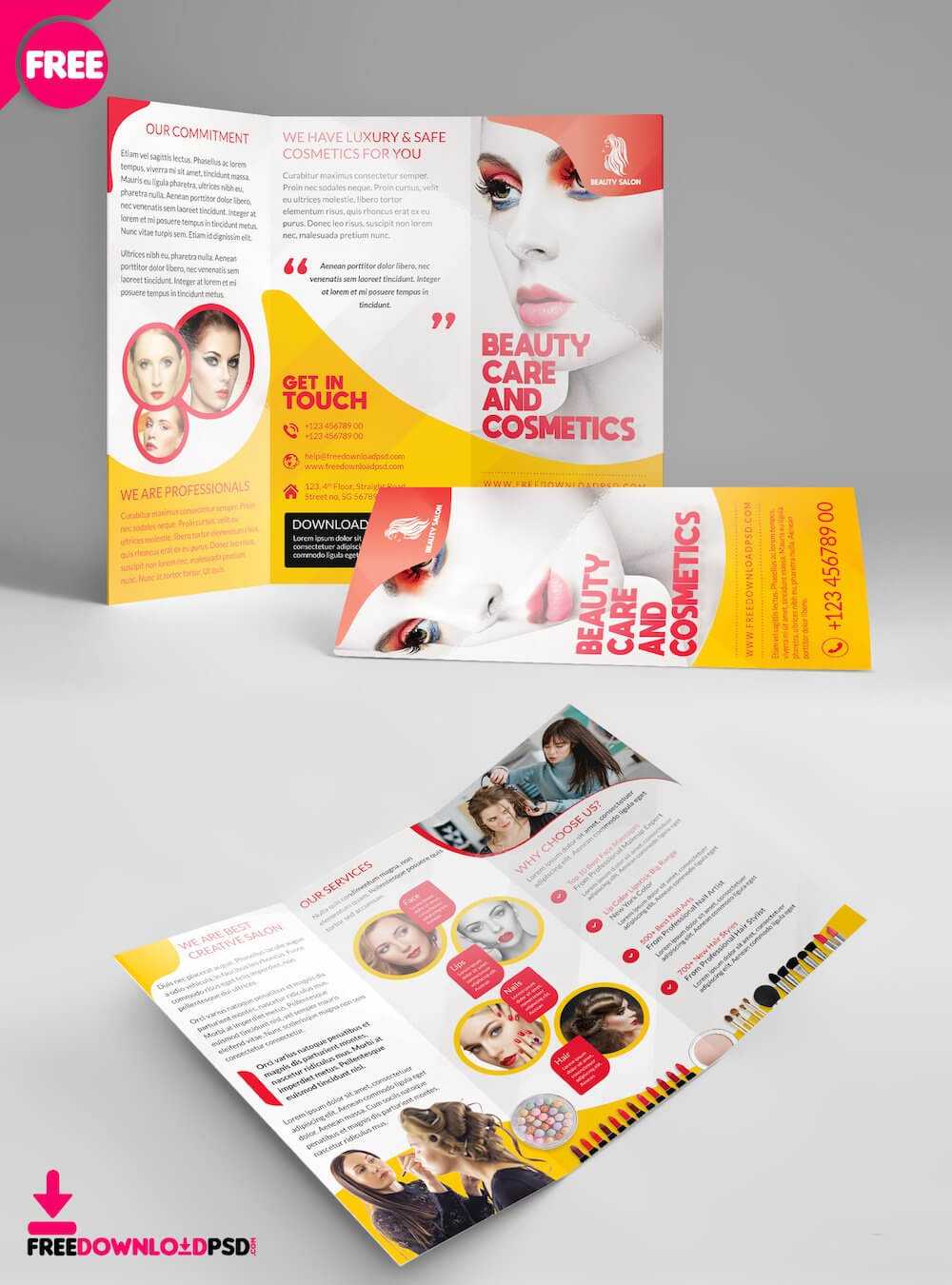 34 Best Free Brochure Mockups & Psd Templates 2019 - Colorlib Inside Single Page Brochure Templates Psd