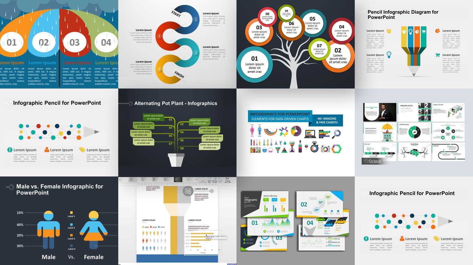 35+ Free Infographic Powerpoint Templates To Power Your Intended For How To Create A Template In Powerpoint