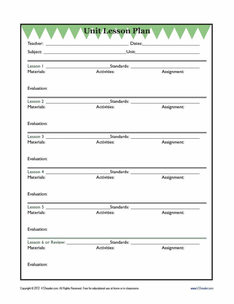 39 Best Unit Plan Templates [Word, Pdf] ᐅ Template Lab Within Blank Unit Lesson Plan Template