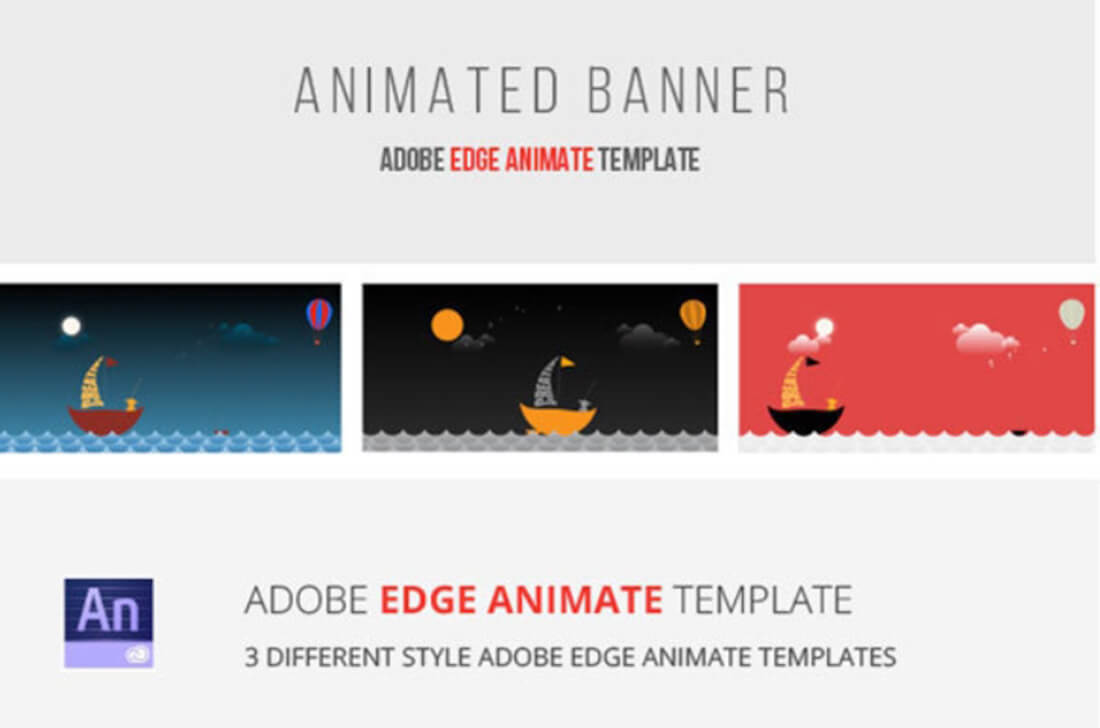 40 Awesome Edge Animate Templates Regarding Animated Banner Templates