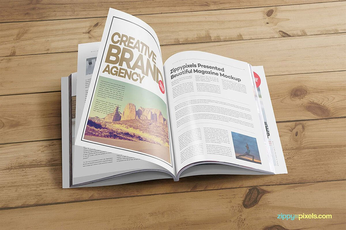 40 Best Magazine Ad Mockup For Effective Magazine With Magazine Ad Template Word